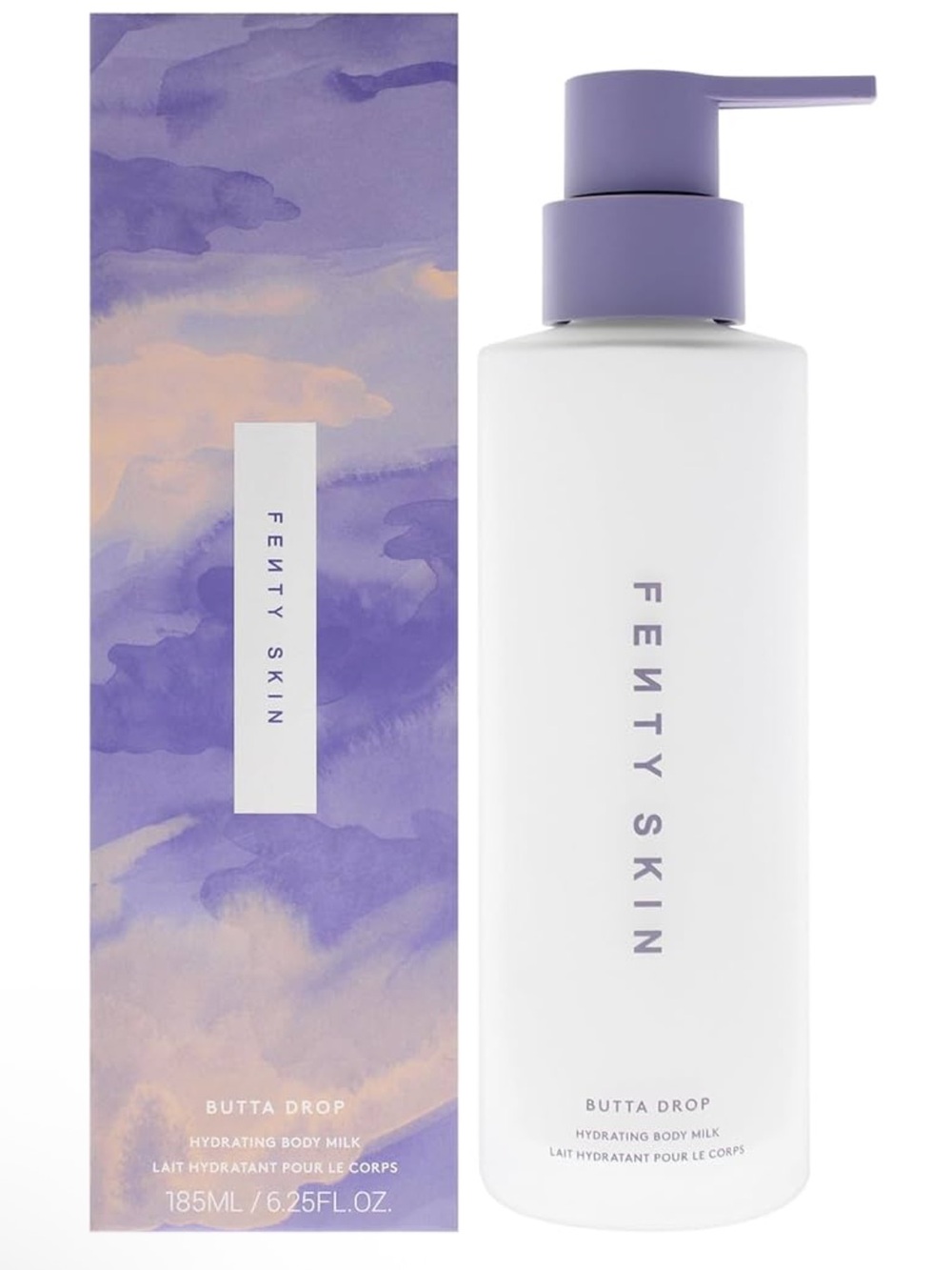 Fenty Beauty Butta Drop Hydrating Body Milk — Lavender Purple & White